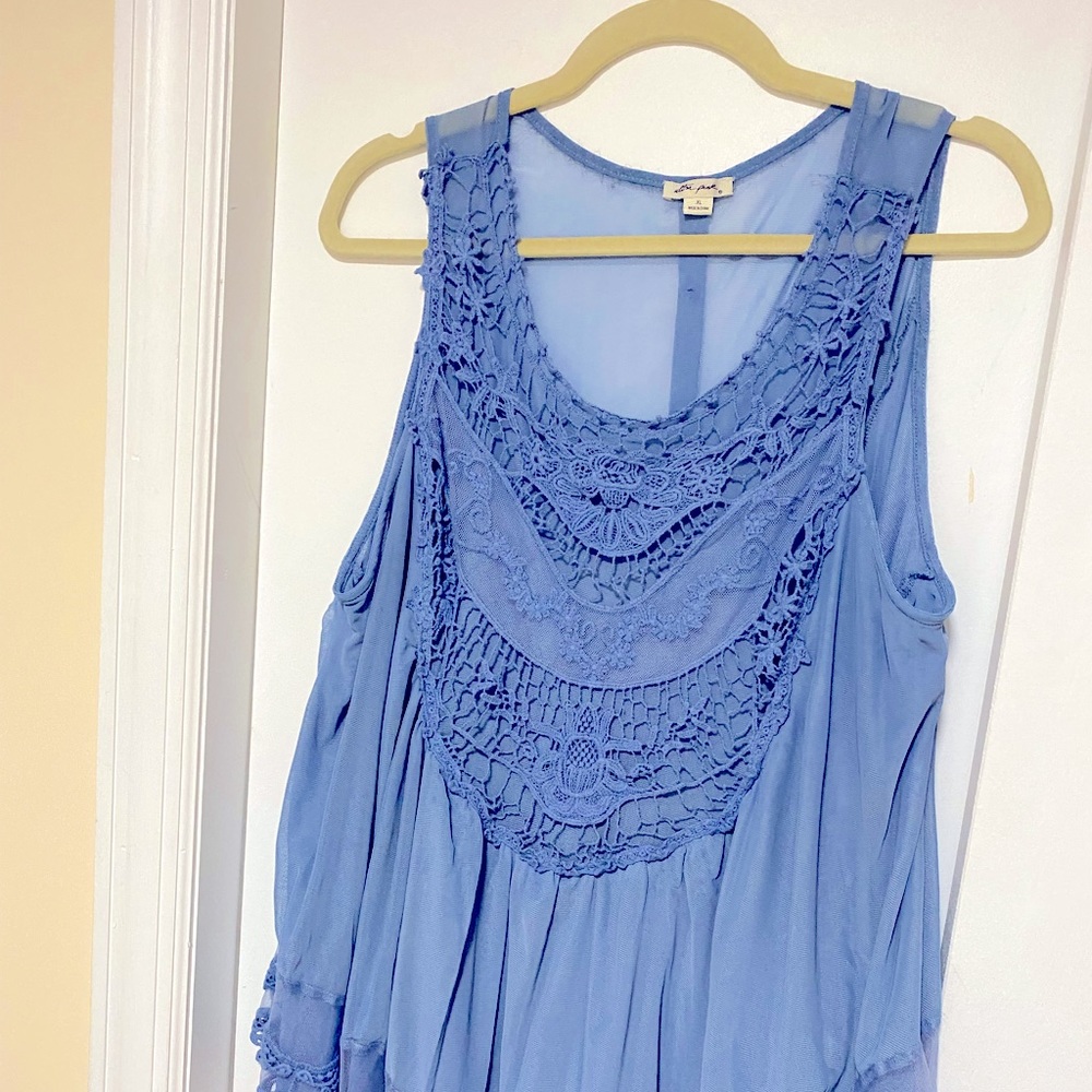 Sheer Sky Blue Blouse